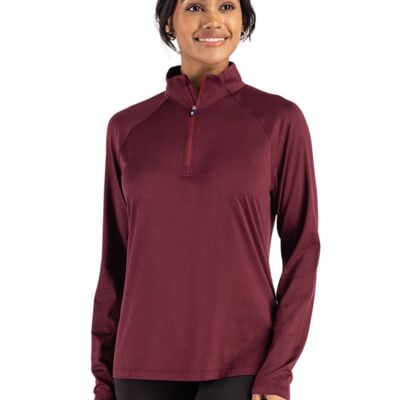 Cutter & Buck Coastline Epic Comfort Recycled Womens Quarter Zip Thumbnail