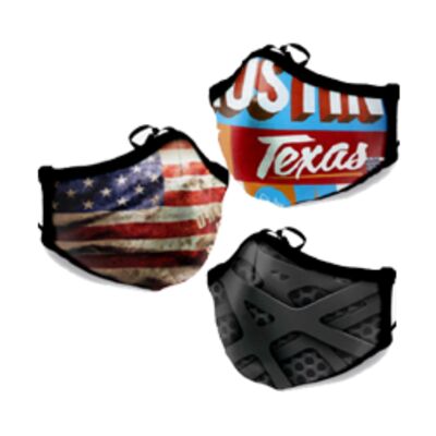  3rd Generation Dye-sublimated 3 Layer Face Mask with Filter Pocket Thumbnail