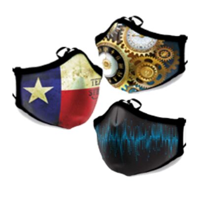 Youth Dye-sublimated 3 Layer Face Mask with Filter Pocket Thumbnail