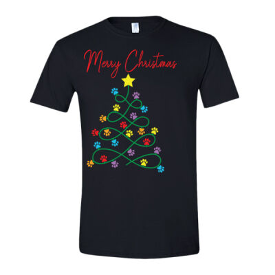 Merry Christmas paw tree Thumbnail