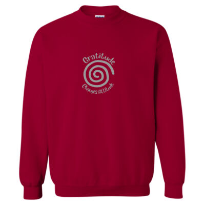  Gildan® - Heavy Blend™ Crewneck Sweatshirt Gratitude Changes Attitude by RP Thumbnail